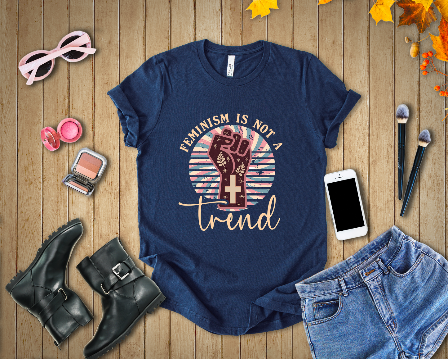 Girls Just Wanna Have Rights - Feminism is Not A Trend T-shirt