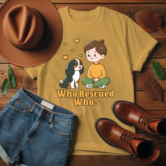 Who Rescued Who? T-Shirt