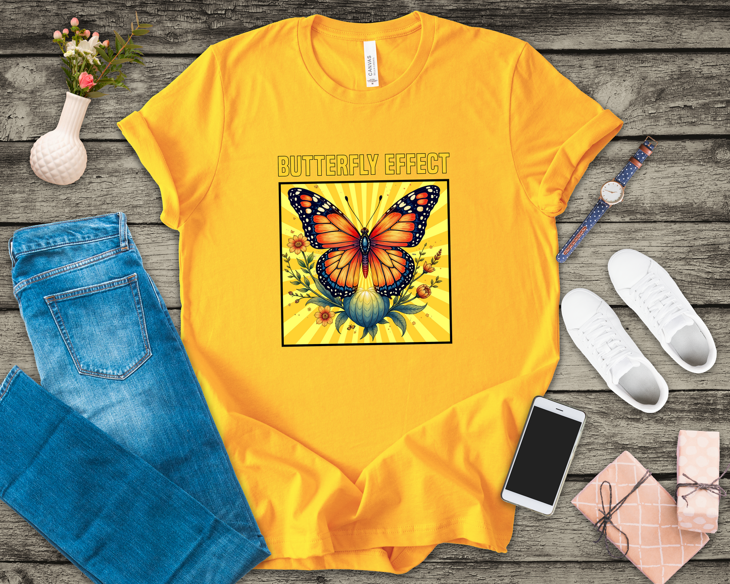 Butterfly Effect Tee, Transformation Quote Shirt, Growth Energy Top, Change Is Powerful Tee, Inspirational Gift Tee