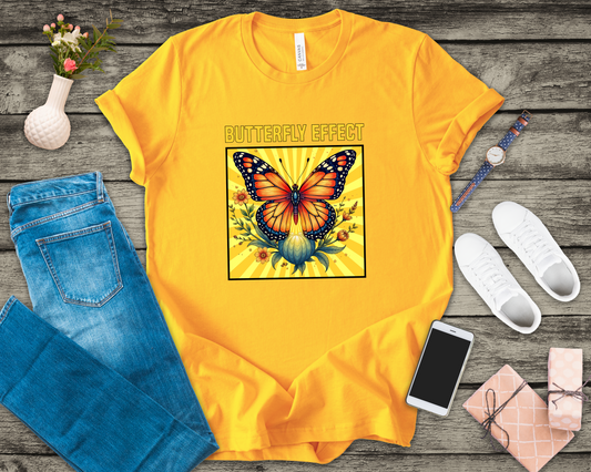 Butterfly Effect Tee, Transformation Quote Shirt, Growth Energy Top, Change Is Powerful Tee, Inspirational Gift Tee