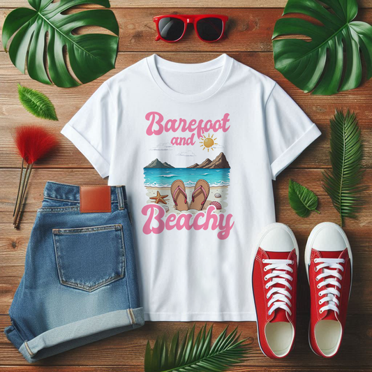 Barefoot and Beachy Coastal Chill T-Shirt