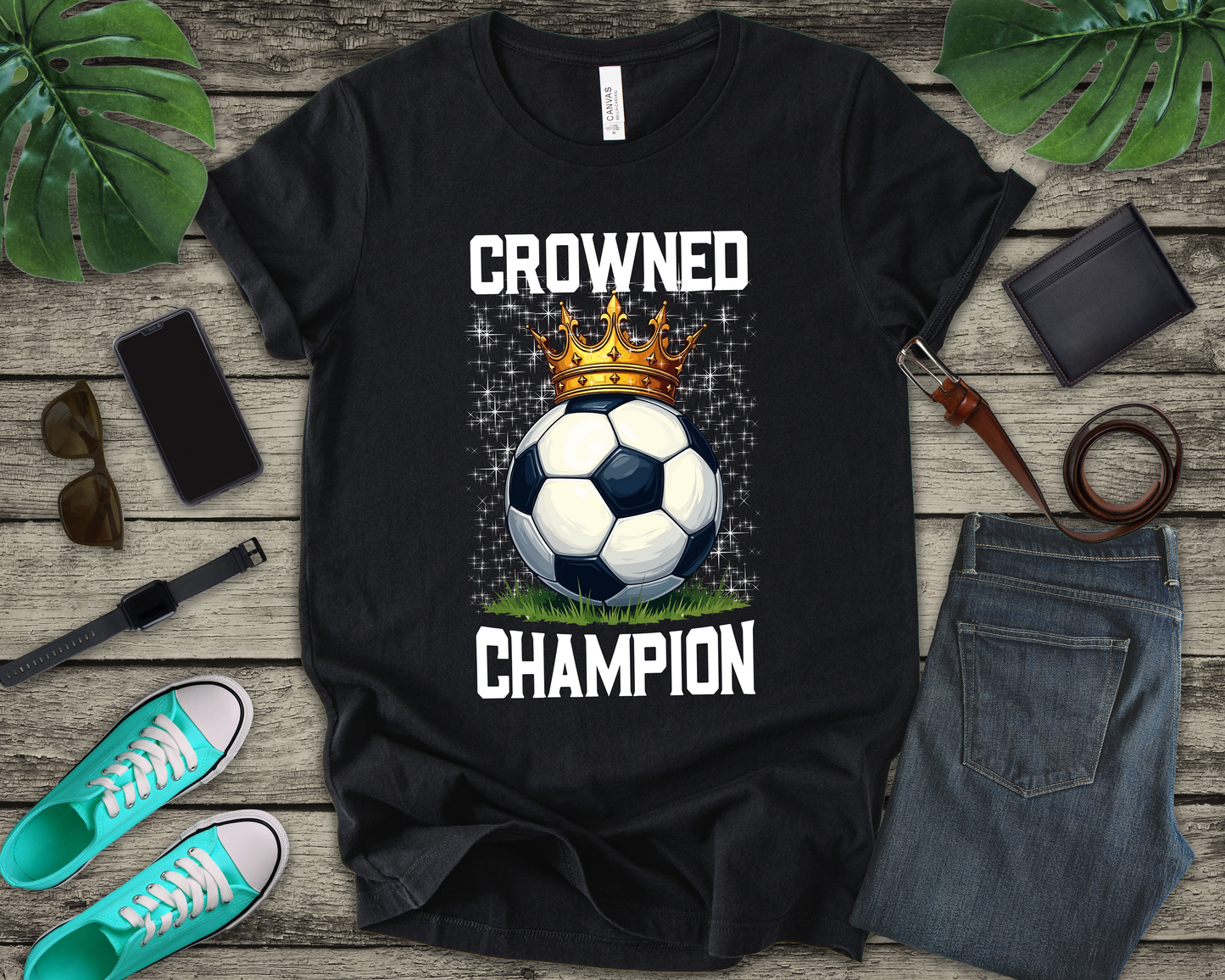 Crowned Champion Shirt, Victory Tee, Motivational Sports Shirt, Winning Mindset Top, Athlete Gift Tee, Hustle Hard Shirt