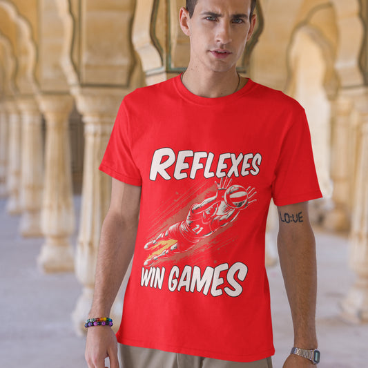 Reflexes Win the Games | Diving Player Graphic T-Shirt