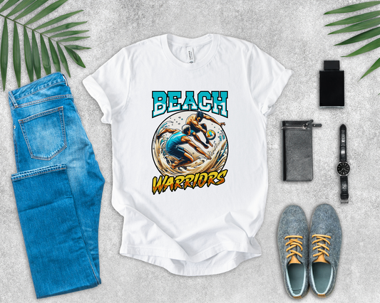 Beach Warriors – Sand Court Battle Beach Ball Graphic T-Shirt