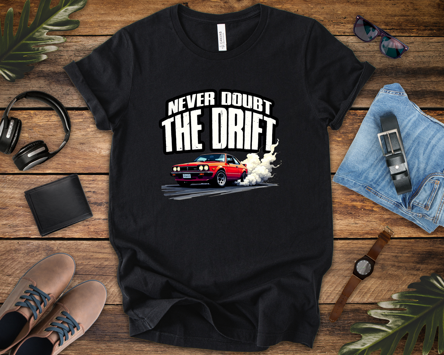 Never Doubt the Drift JDM Car Retro Racing Smoke Motion T-Shirt