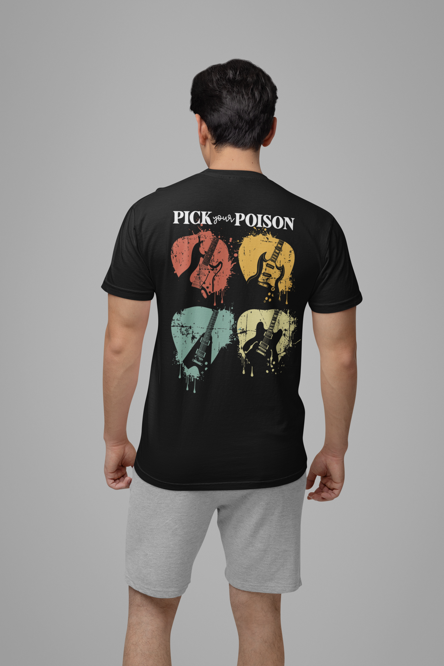 Pick Your Poison – Guitar and Pick Rock T-Shirt