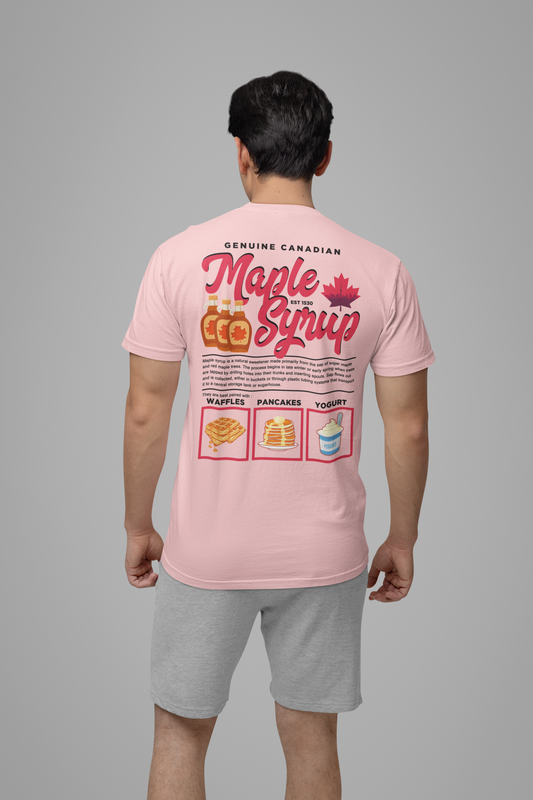 Maple Syrup Breakfast Lovers Tshirt – Waffles, Pancakes & Yogurt