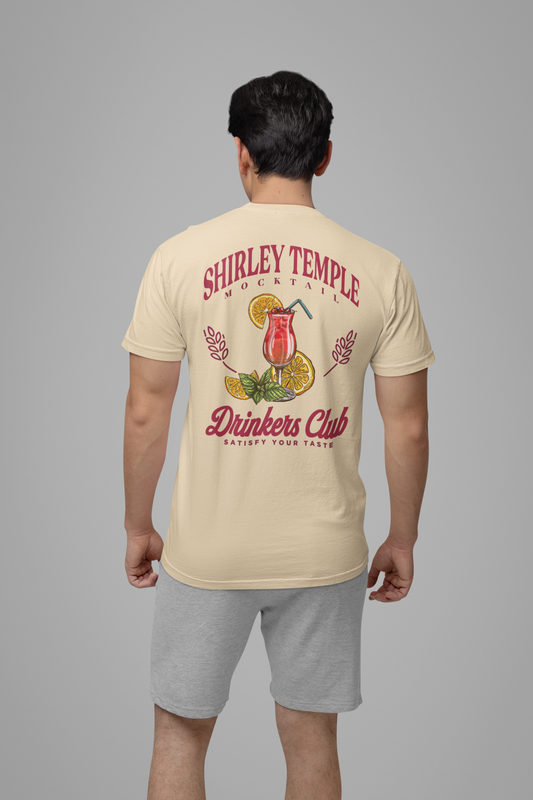 Shirley Temple Mocktail Drinkers Club Tshirt – Satisfy Your Taste