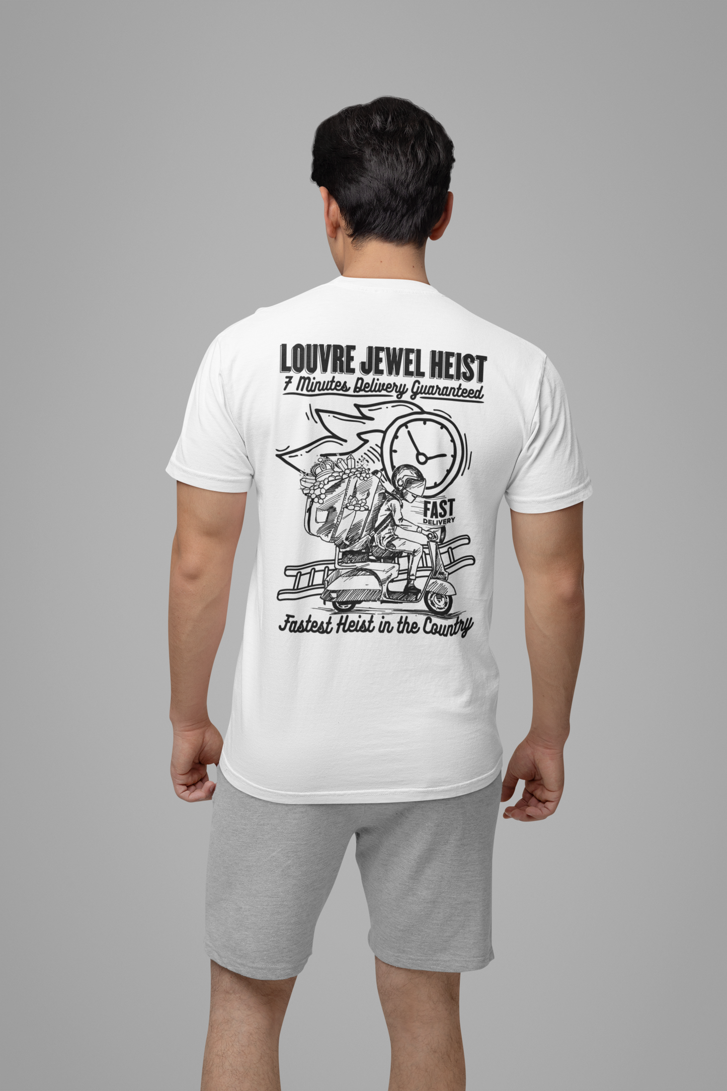Louvre Jewel Heist – 7 Minutes Delivery Guaranteed T-Shirt