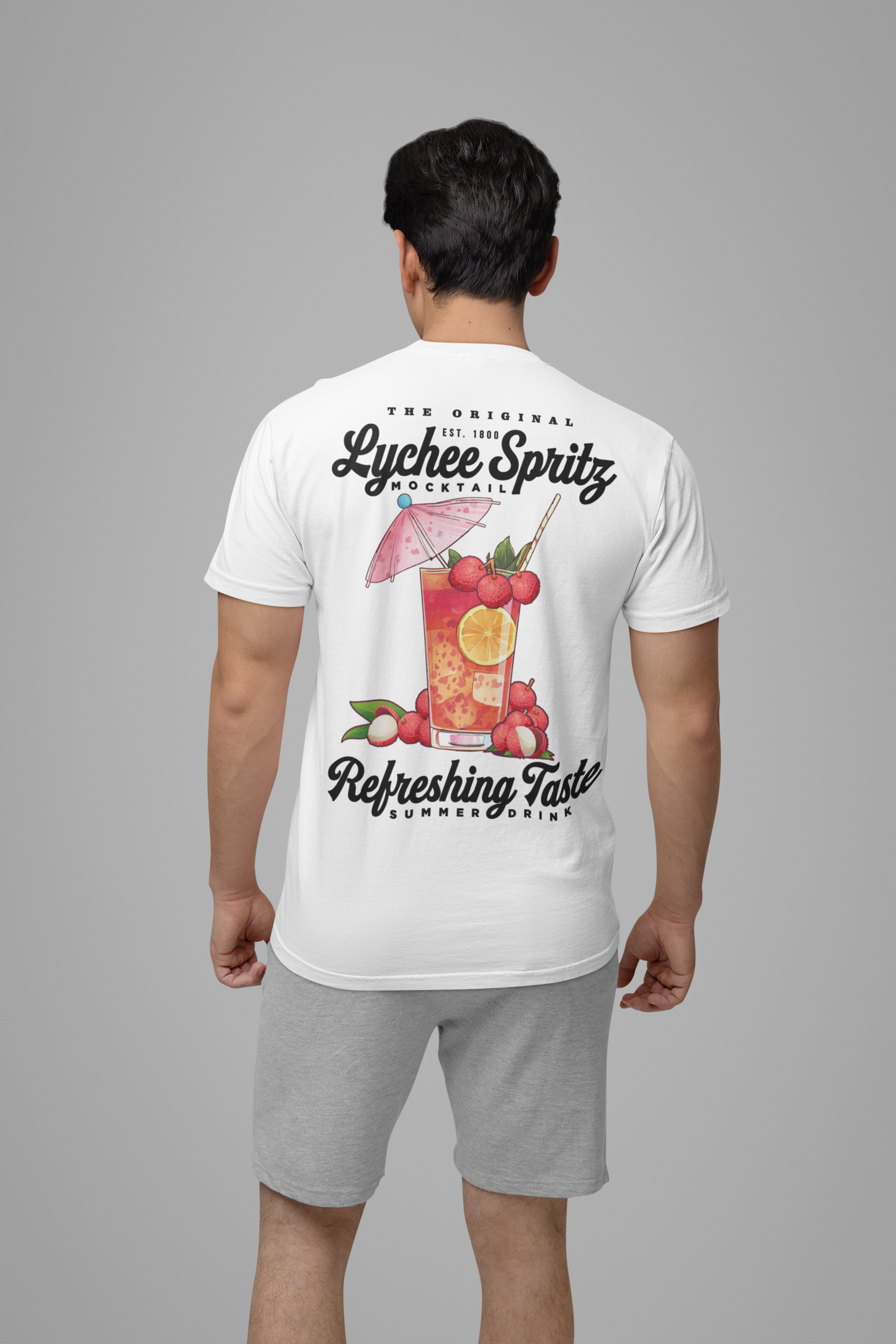 Lychee Spritz Mocktail T-Shirt – Featuring Refreshing Summer Drink Graphic
