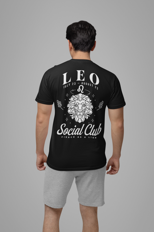 Leo Social Club T-Shirt – Fierce as a Lion