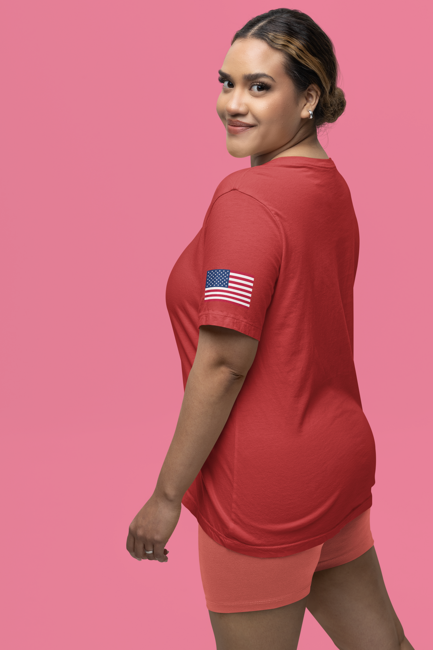 American Flag Heart T-Shirt – Love USA Patriotic Pride Graphic Tee