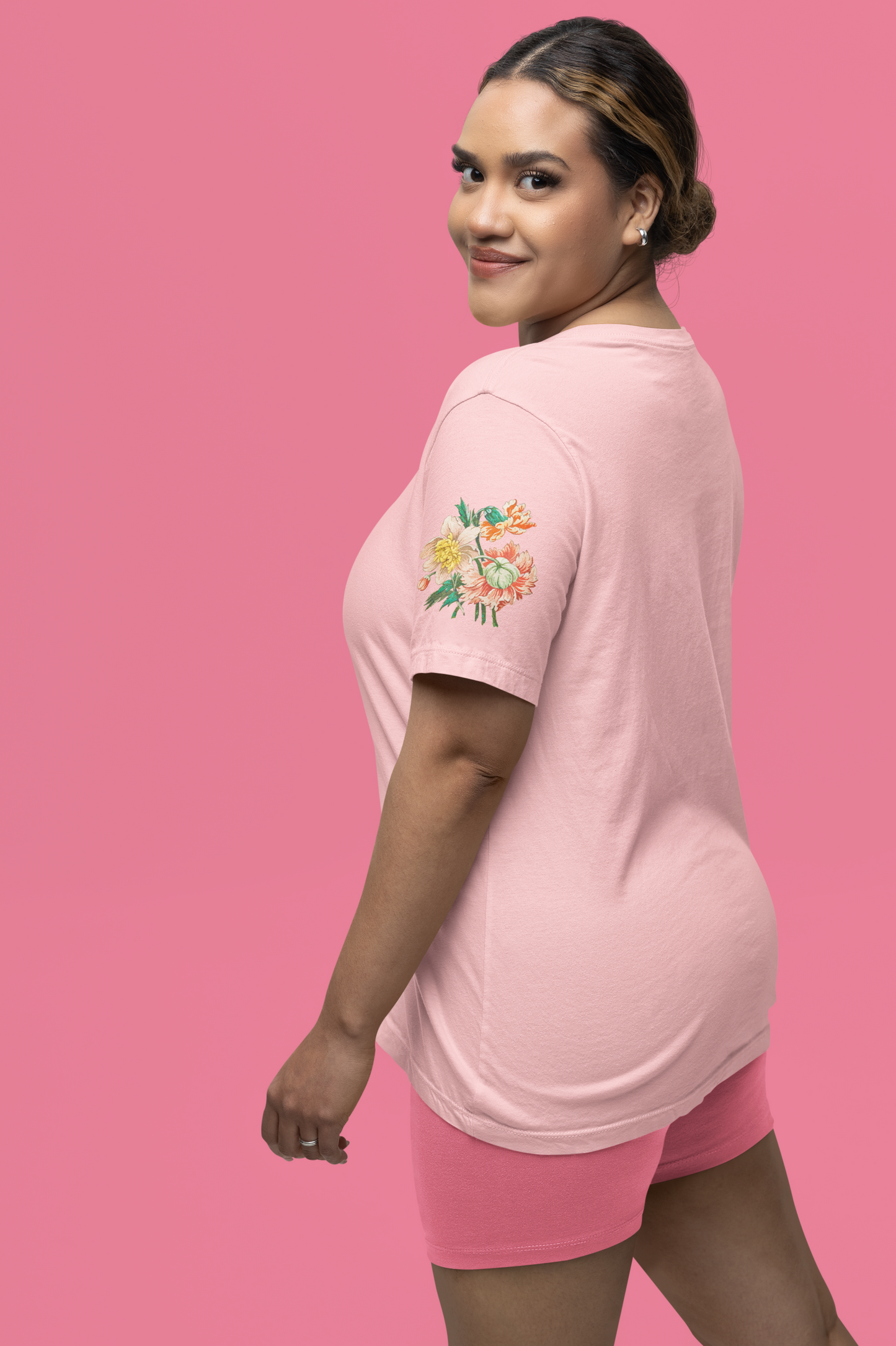 Vintage Botanical Floral T-Shirt – Wildflower Triangle Garden Art Graphic Tee