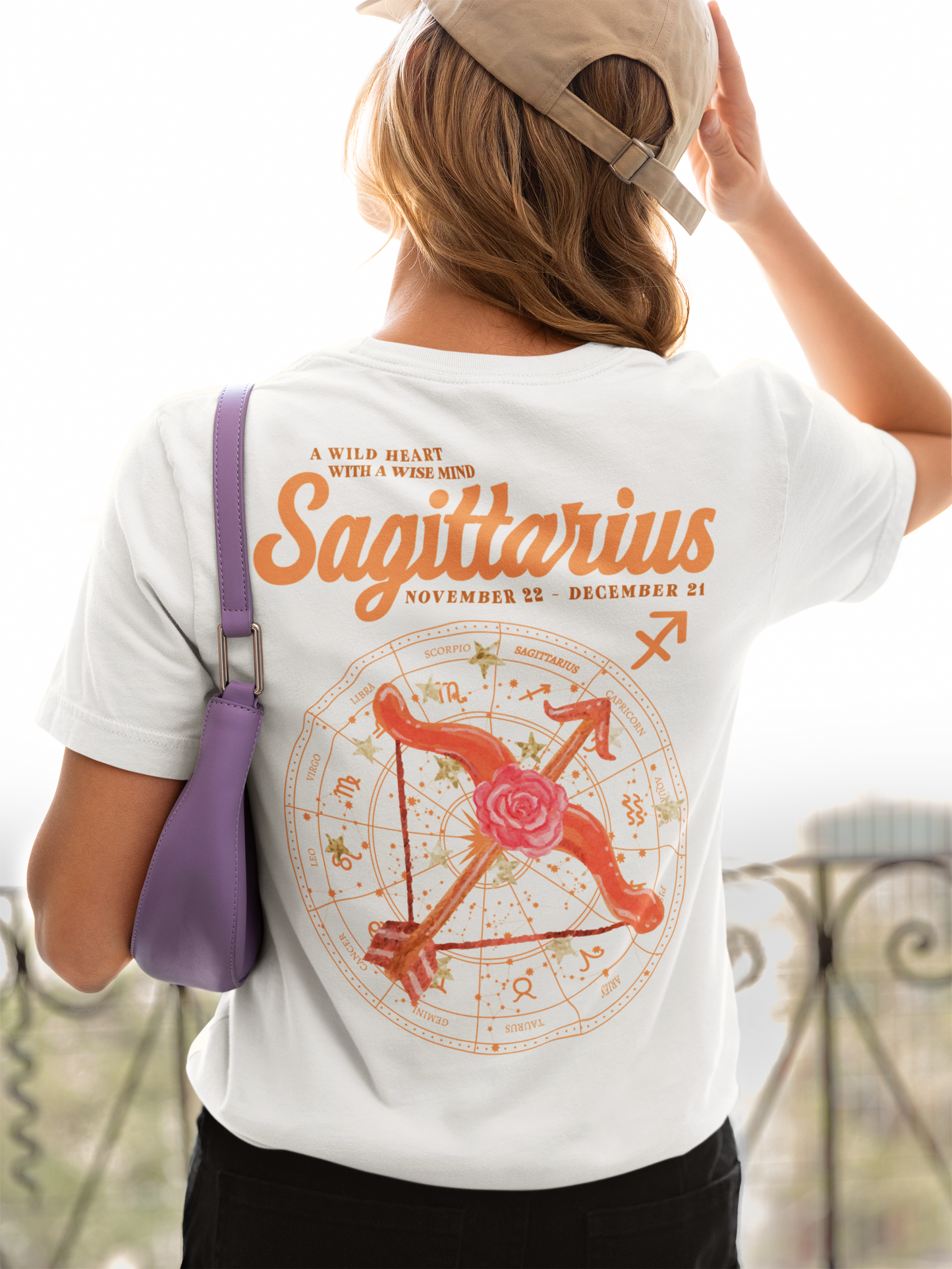 Sagittarius Zodiac T-Shirt – A Wild Heart With a Wise Mind