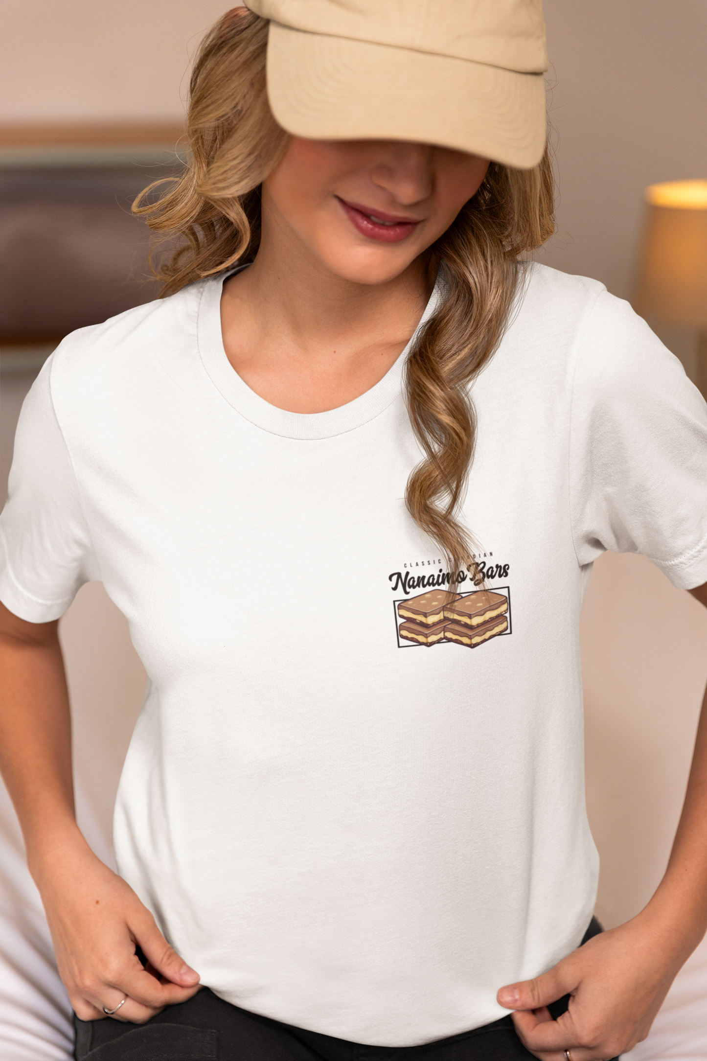 Classic Canadian Nanaimo Bars T-Shirt – Featuring Iconic Dessert & Ingredient Graphic