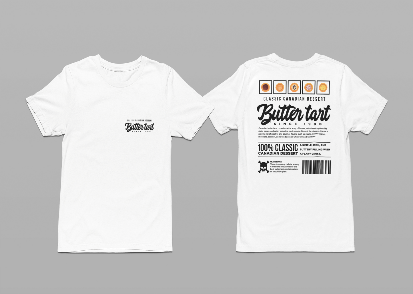 Classic Canadian Dessert Butter Tart T-Shirt – Featuring Traditional Ingredients & Origin Story