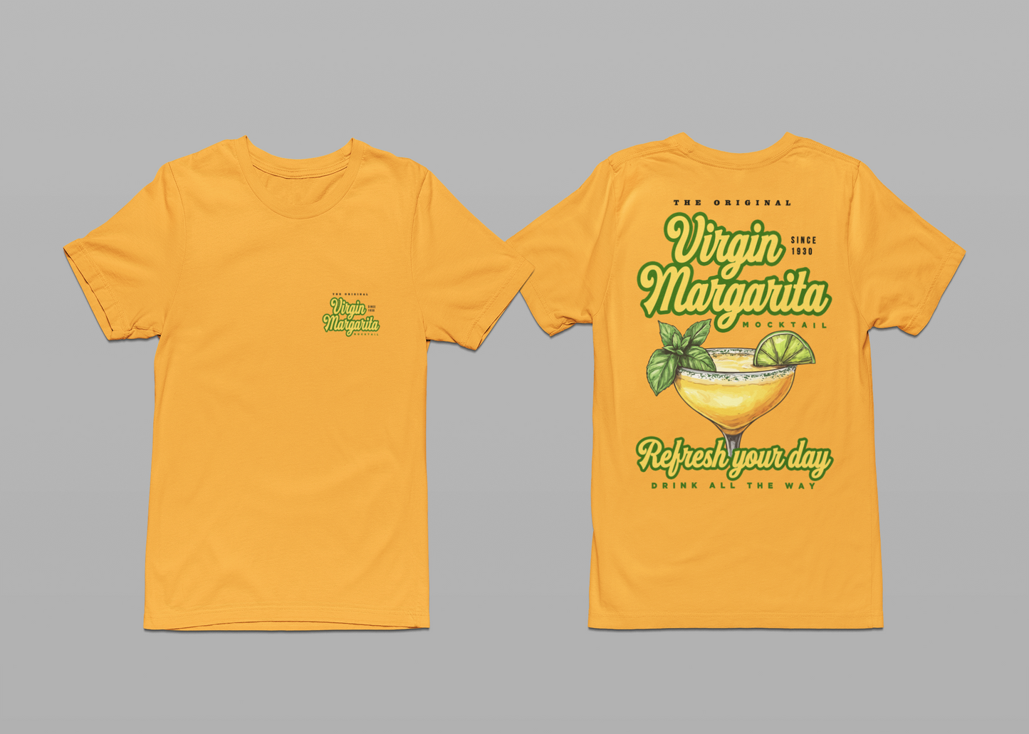 Virgin Margarita Mocktail T-Shirt – Featuring Classic Refreshing Drink Graphic