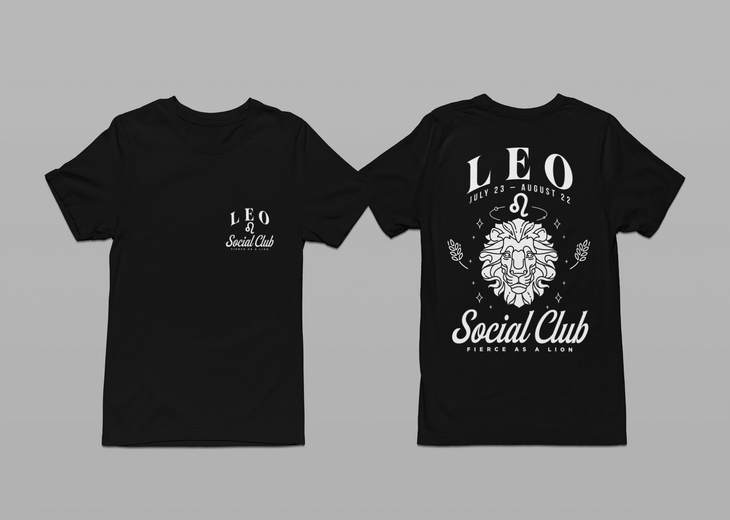 Leo Social Club T-Shirt – Fierce as a Lion