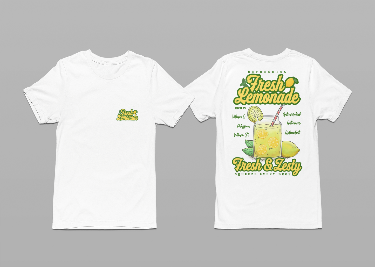 Fresh Lemonade T-Shirt – Refreshing Lemon Drink with Nutrients Graphic