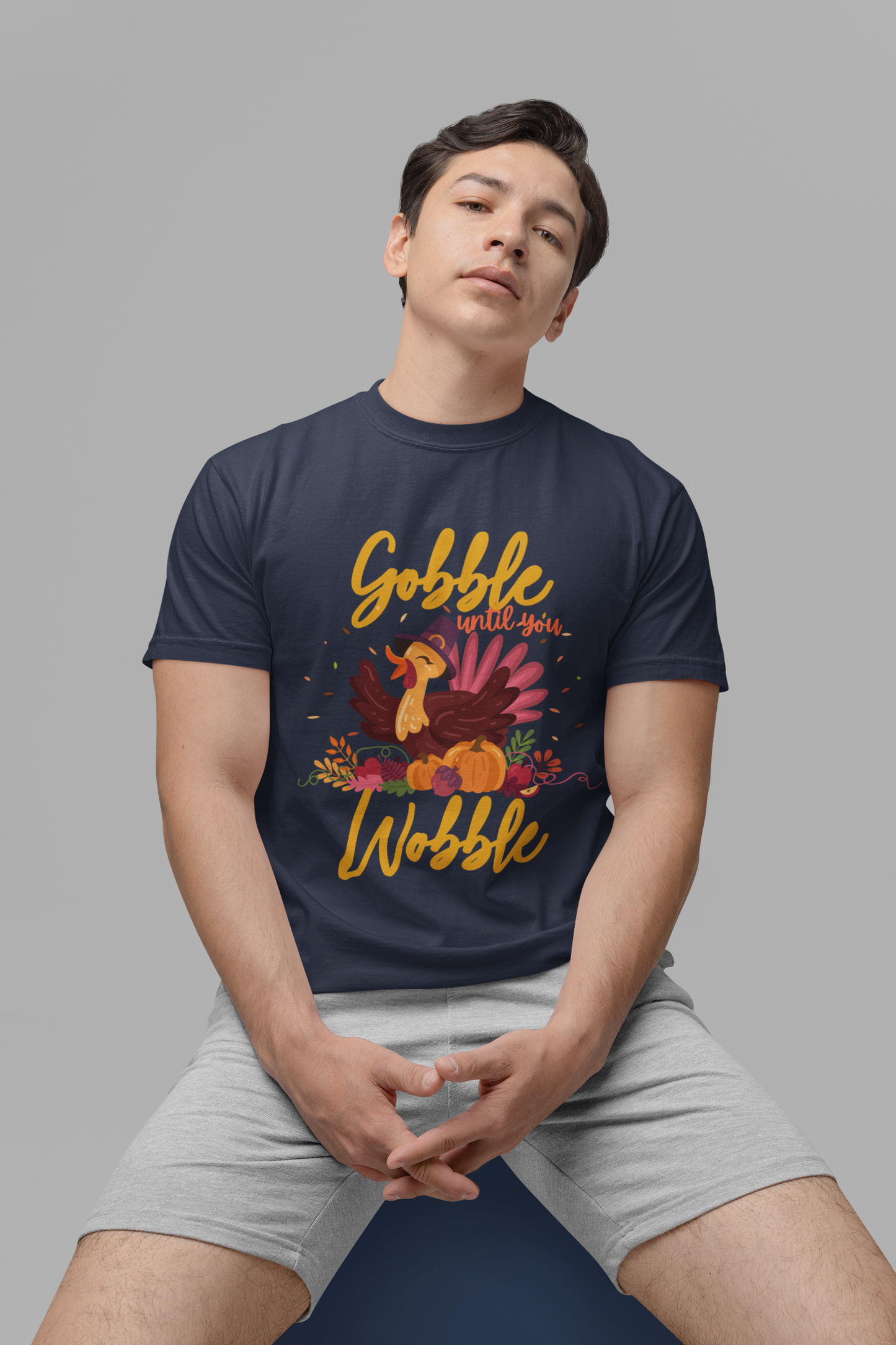 Gobble Until You Wobble Turkey T-Shirt
