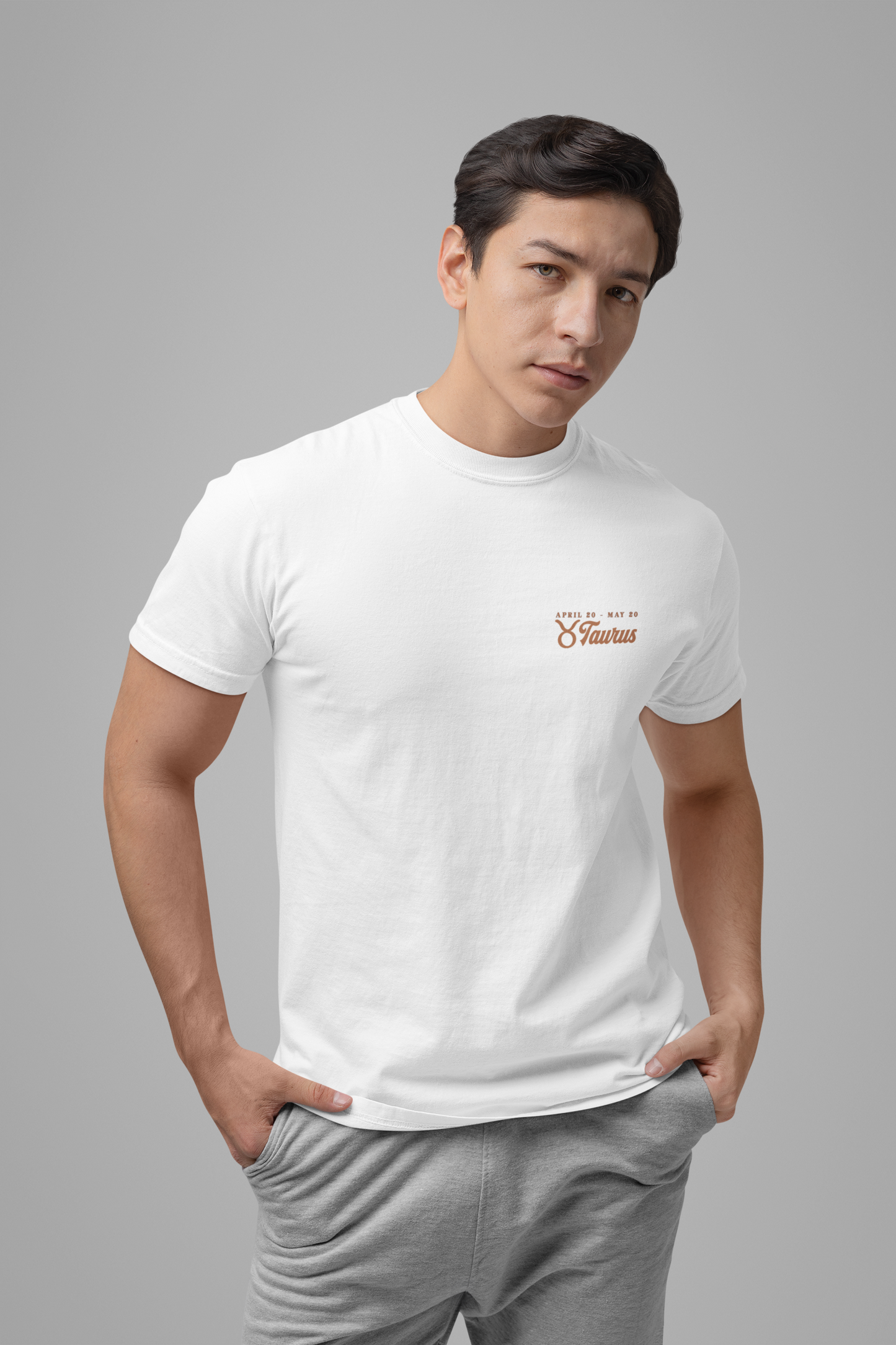 Taurus Zodiac T-Shirt – Patient as the Earth Persistent as the Seasons with astrological wheel