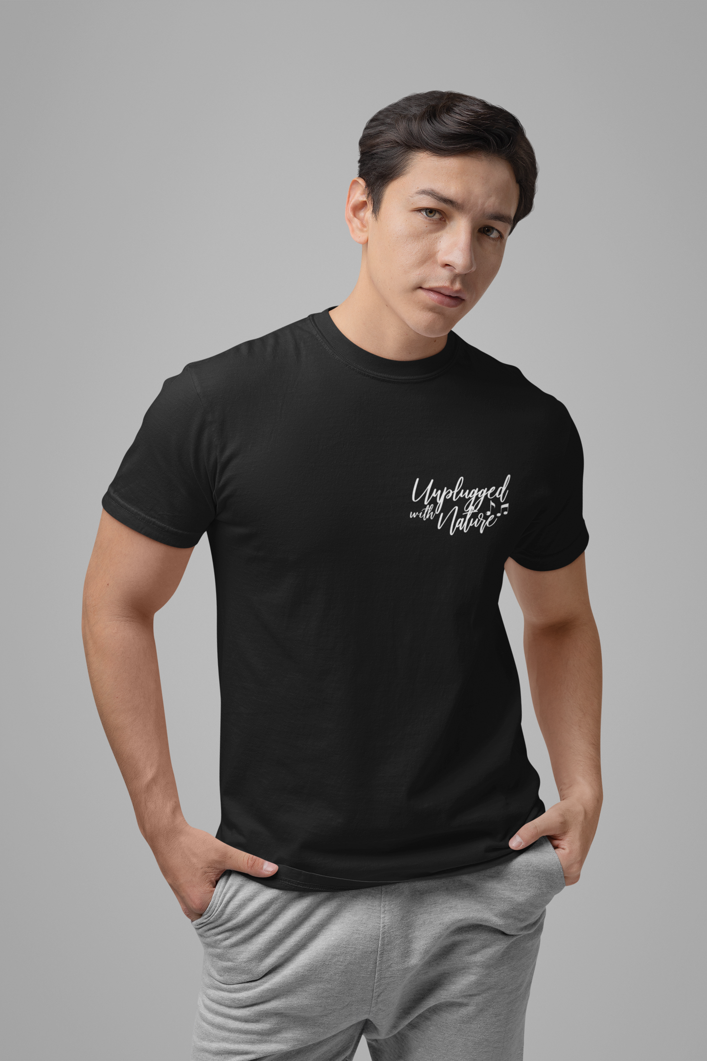 Unplugged With Nature Guitar Landscape T-Shirt