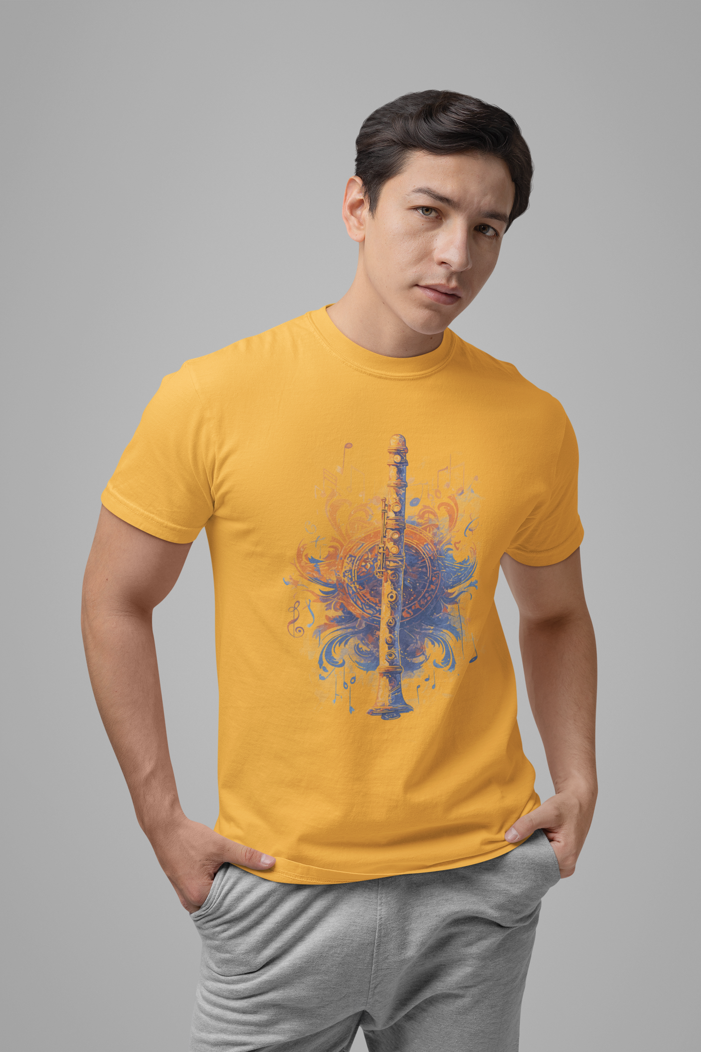 Classic Colorful Flute Music Notes Classical Flute T-Shirt