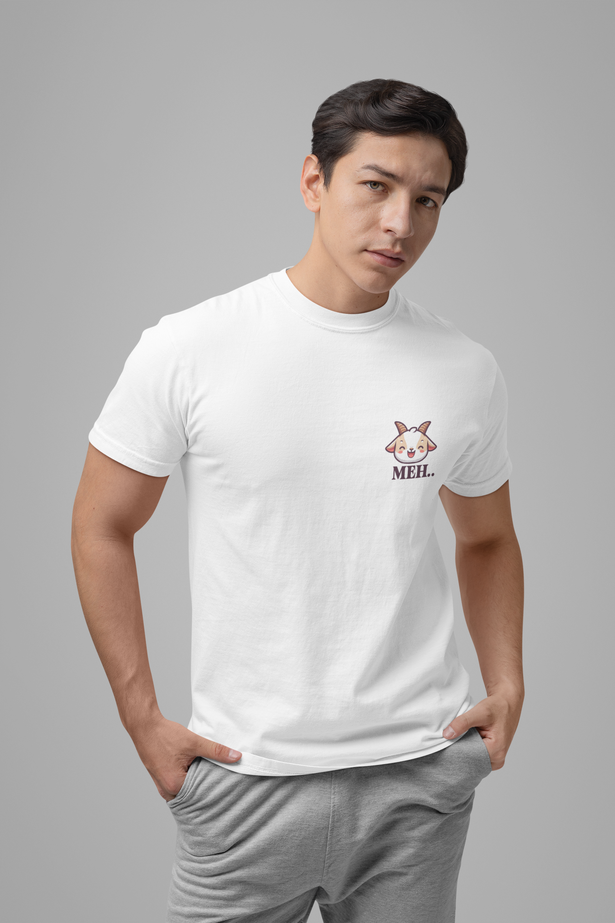 The Original MEHH GOATS Happy Laughing Goat T-Shirt