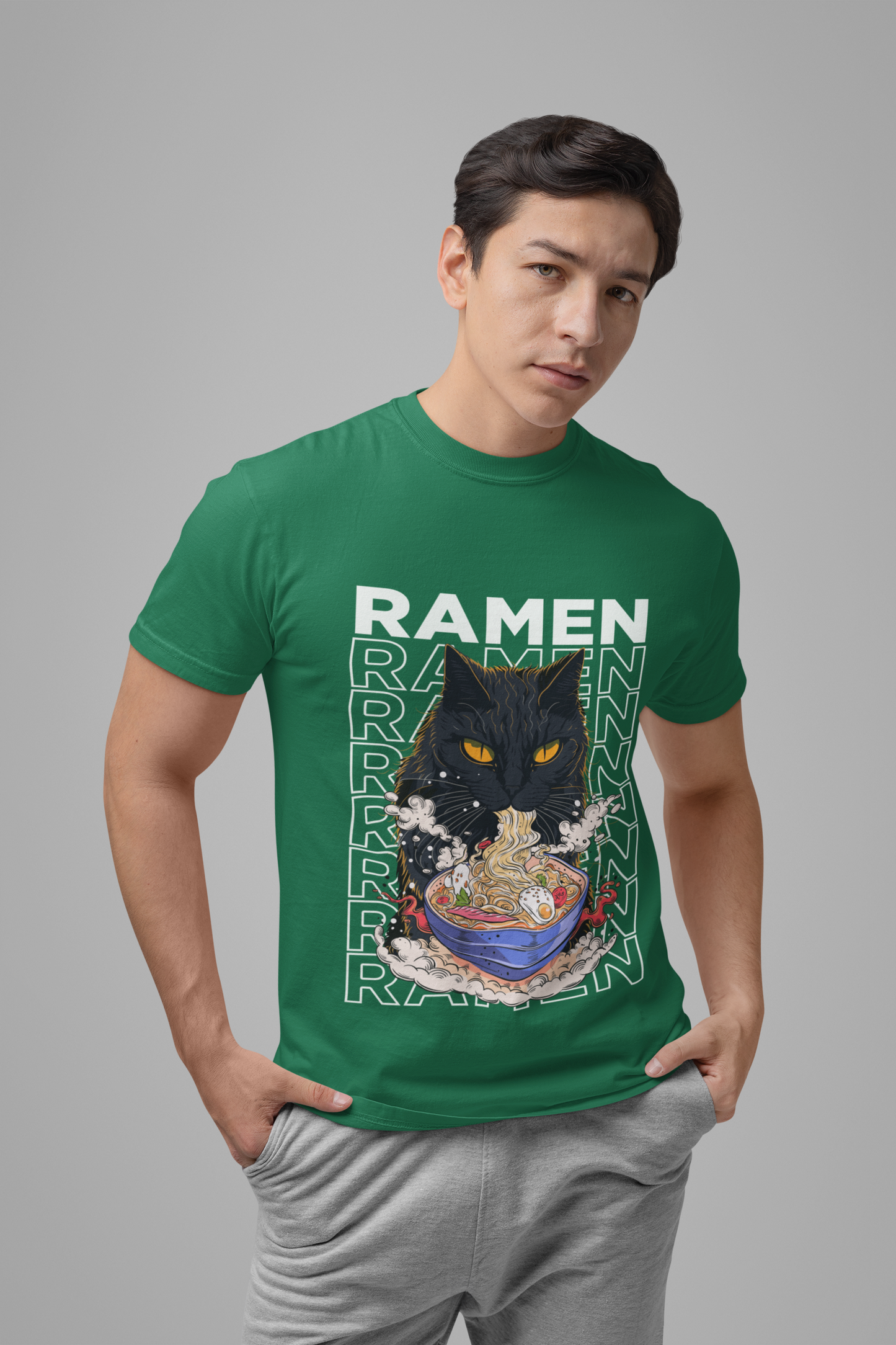 Ramen Cat Noodles Japanese Food Lover T-Shirt