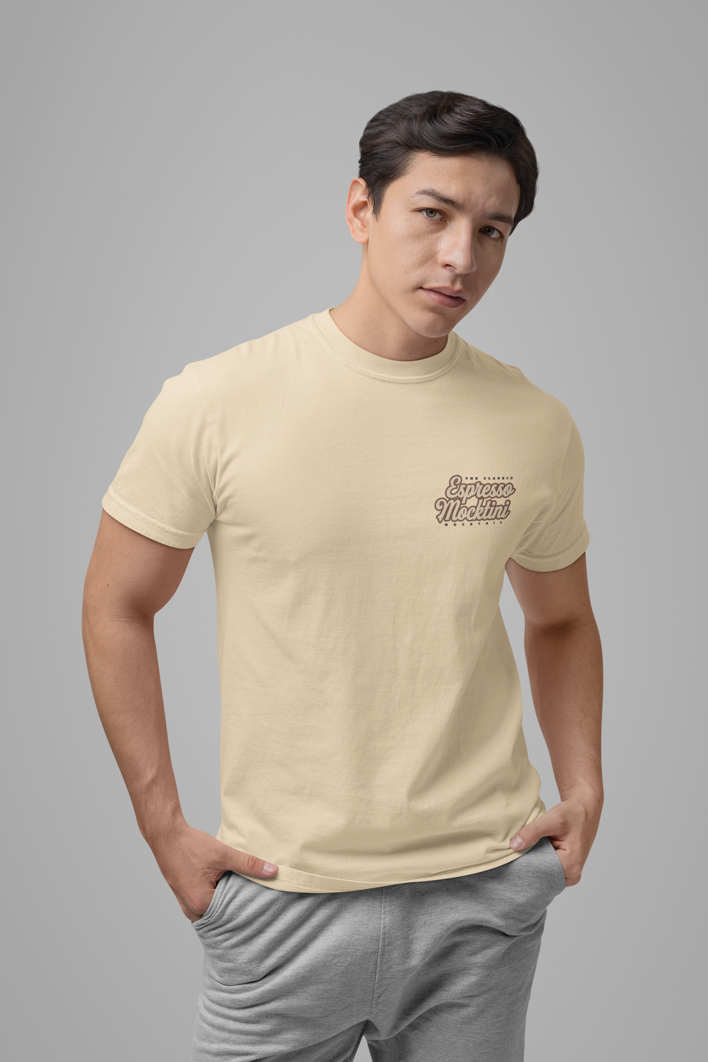 The Classic Espresso Mocktini Mocktail T-Shirt – Featuring Bold Coffee Drink Graphic