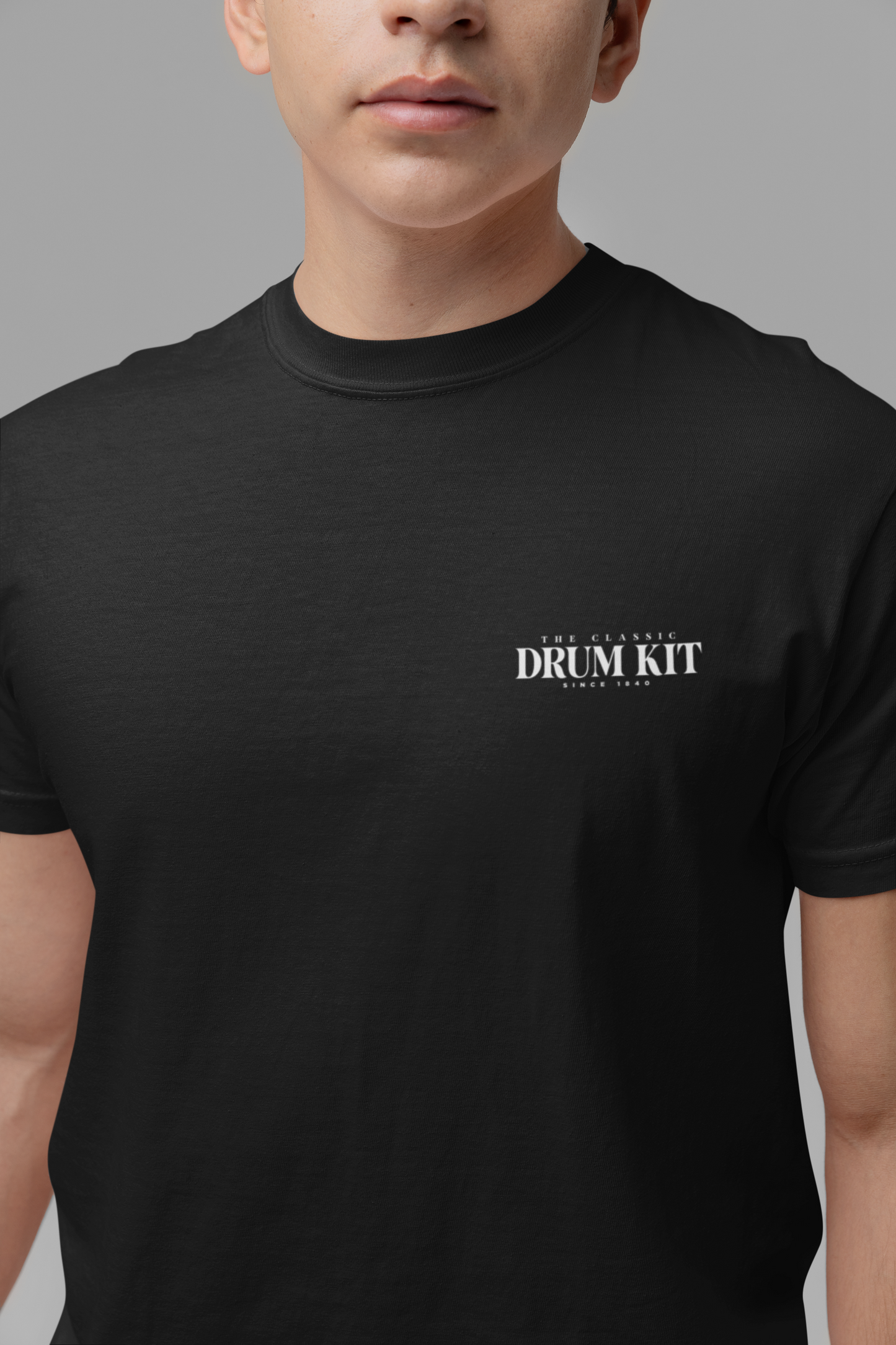 The Classic Drum Kit T-Shirt – Detailed Labeled Drum Set Graphic
