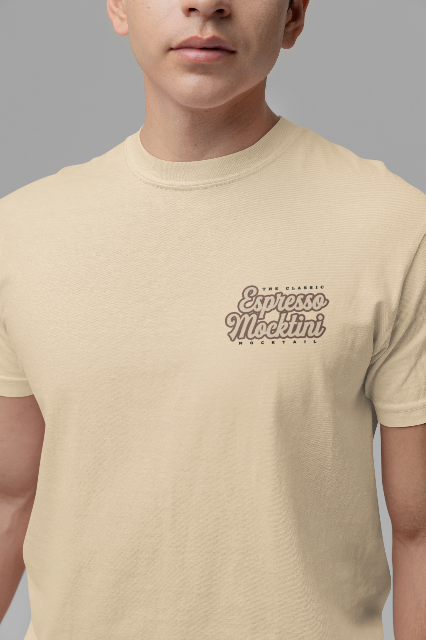 The Classic Espresso Mocktini Mocktail T-Shirt – Featuring Bold Coffee Drink Graphic