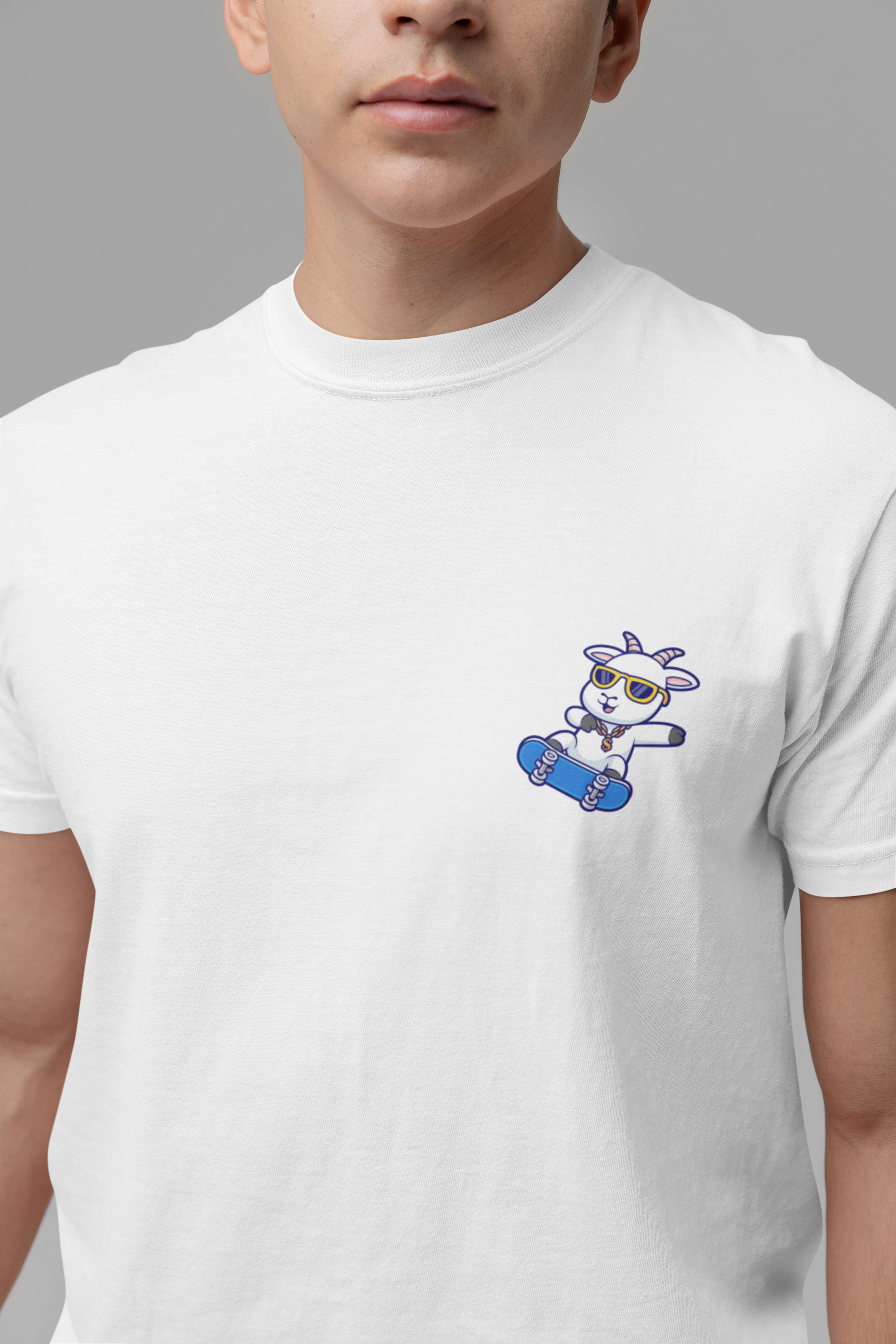 The Original GOAT to be Kidding Mehh! Skateboarding Goat T-Shirt