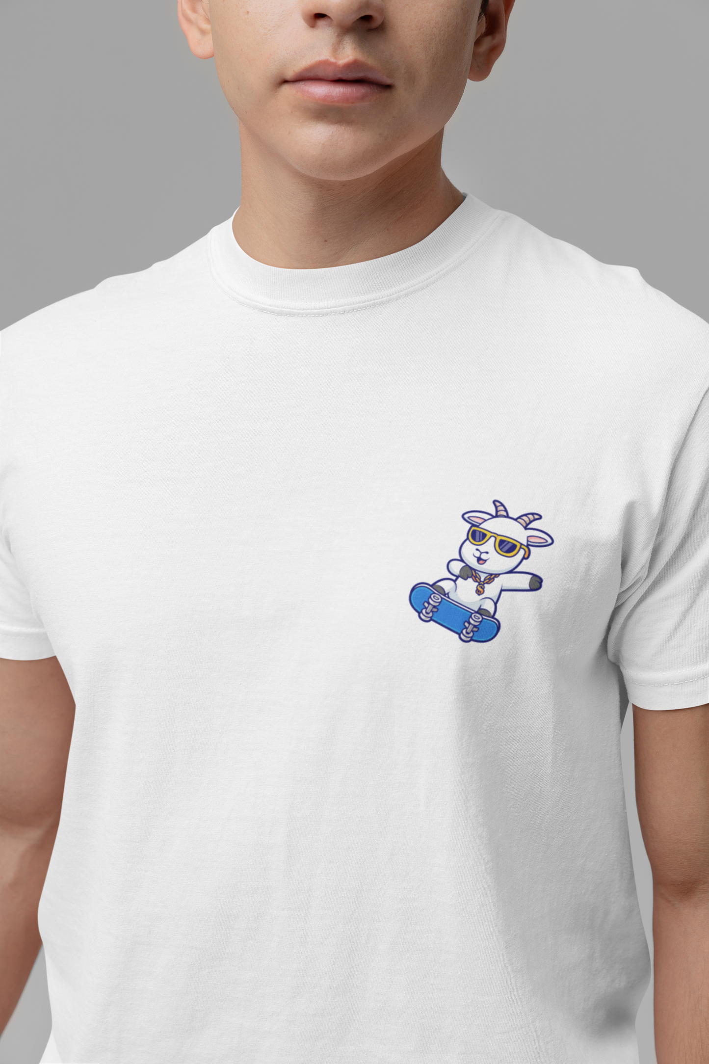 The Original GOAT to be Kidding Mehh! Skateboarding Goat T-Shirt