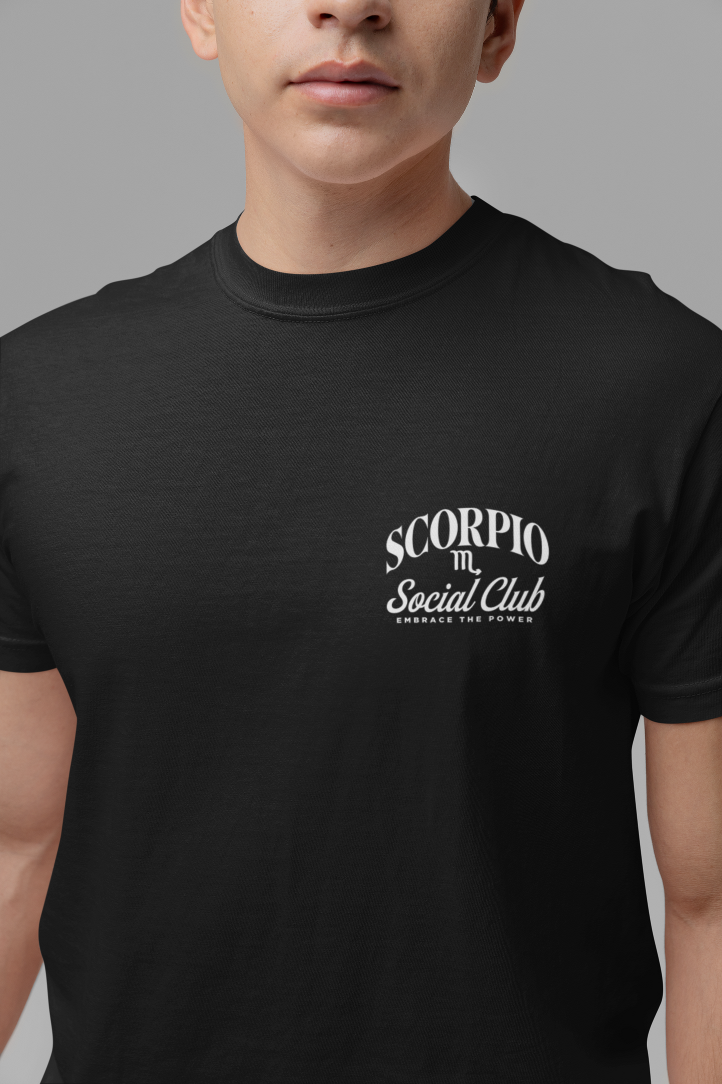 Scorpio Social Club T-Shirt – Scorpion with Zodiac Constellation Graphic