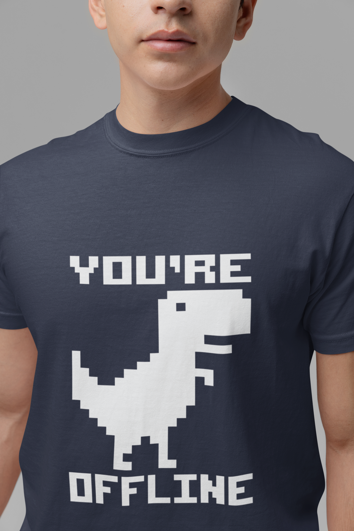 You're Offline Pixel Dinosaur T-Shirt