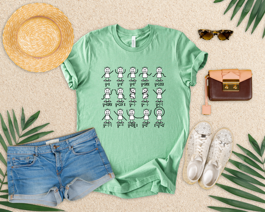 Trigonometry in Action Shirt – Stick Figure Math Humor