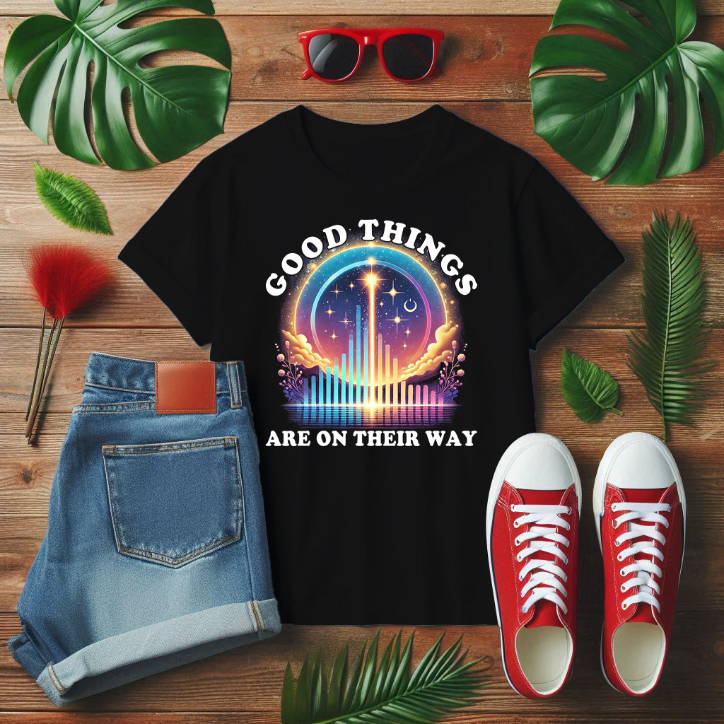 Good Things Are On their Way, Spiritual Manifesting T Shirt, Positive Energy Shirt, Dream Life Tee
