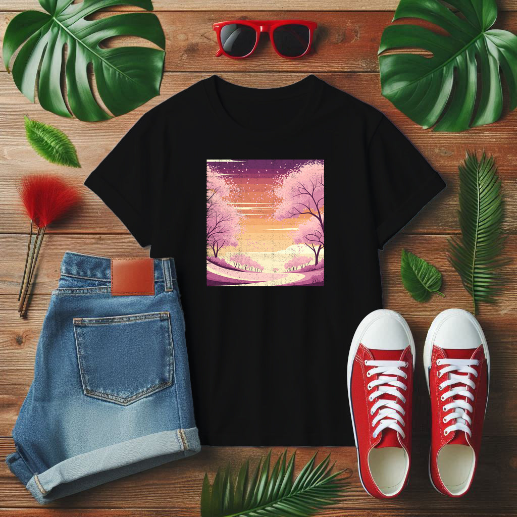 Spring Whispers Pastel Graphic T-Shirt