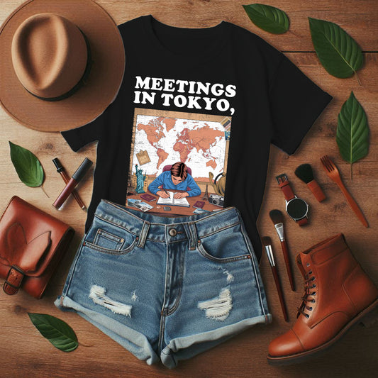 Remote Work Global Adventures Shirt V2, Digital Nomad Tee, Laptop Lifestyle T Shirt, Travel Lover Gift, Freelancer Work Apparel