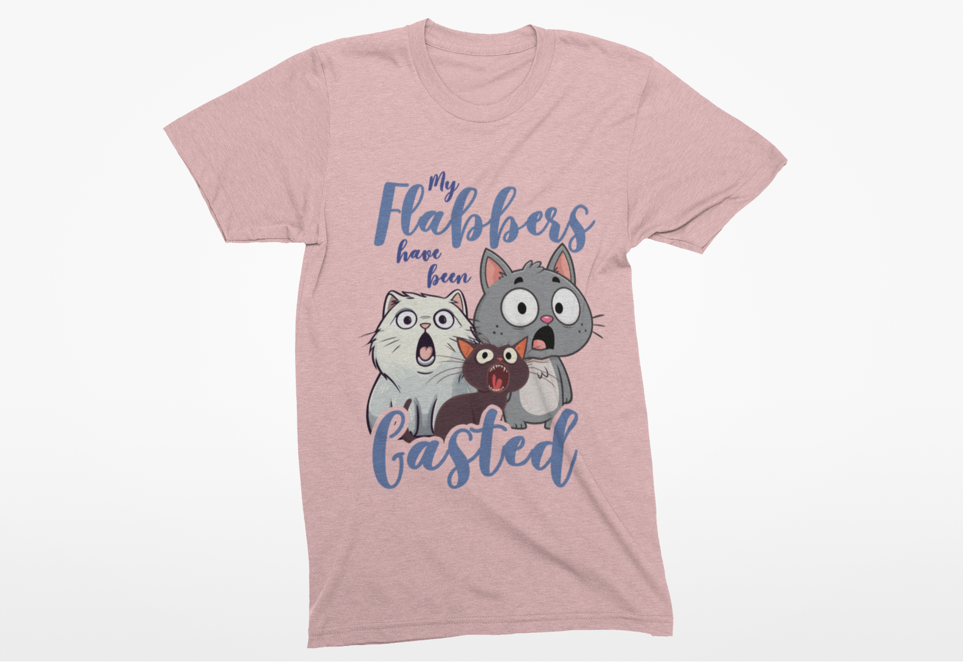 My Flabbers Have Been Gasted T-Shirt – Surprised Cats Funny Graphic