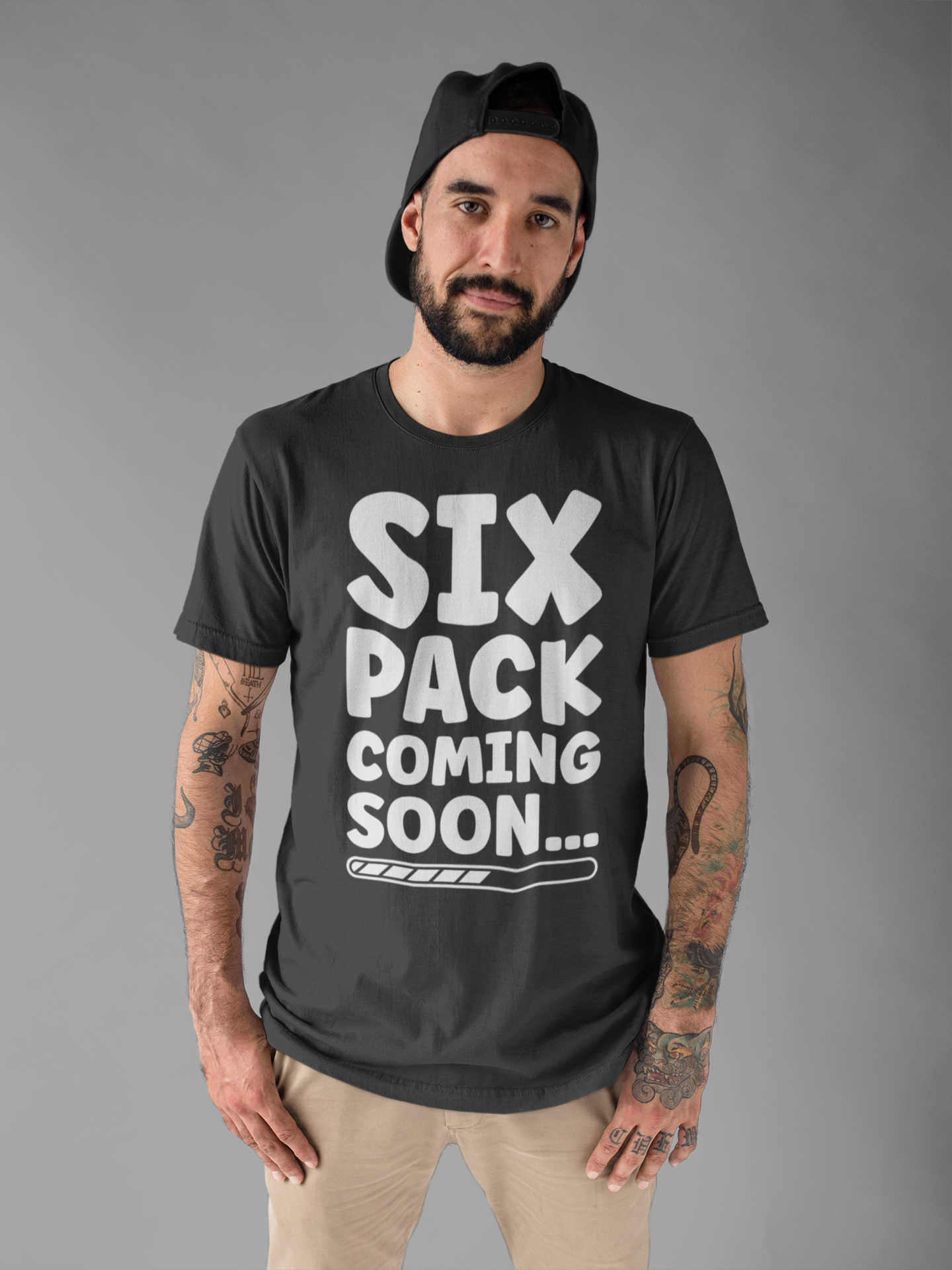 Six Pack Coming Soon Shirt, Funny Workout Motivation Tee, Gym Progress Graphic T Shirt, Fitness Journey Humor Apparel, Getting There Top