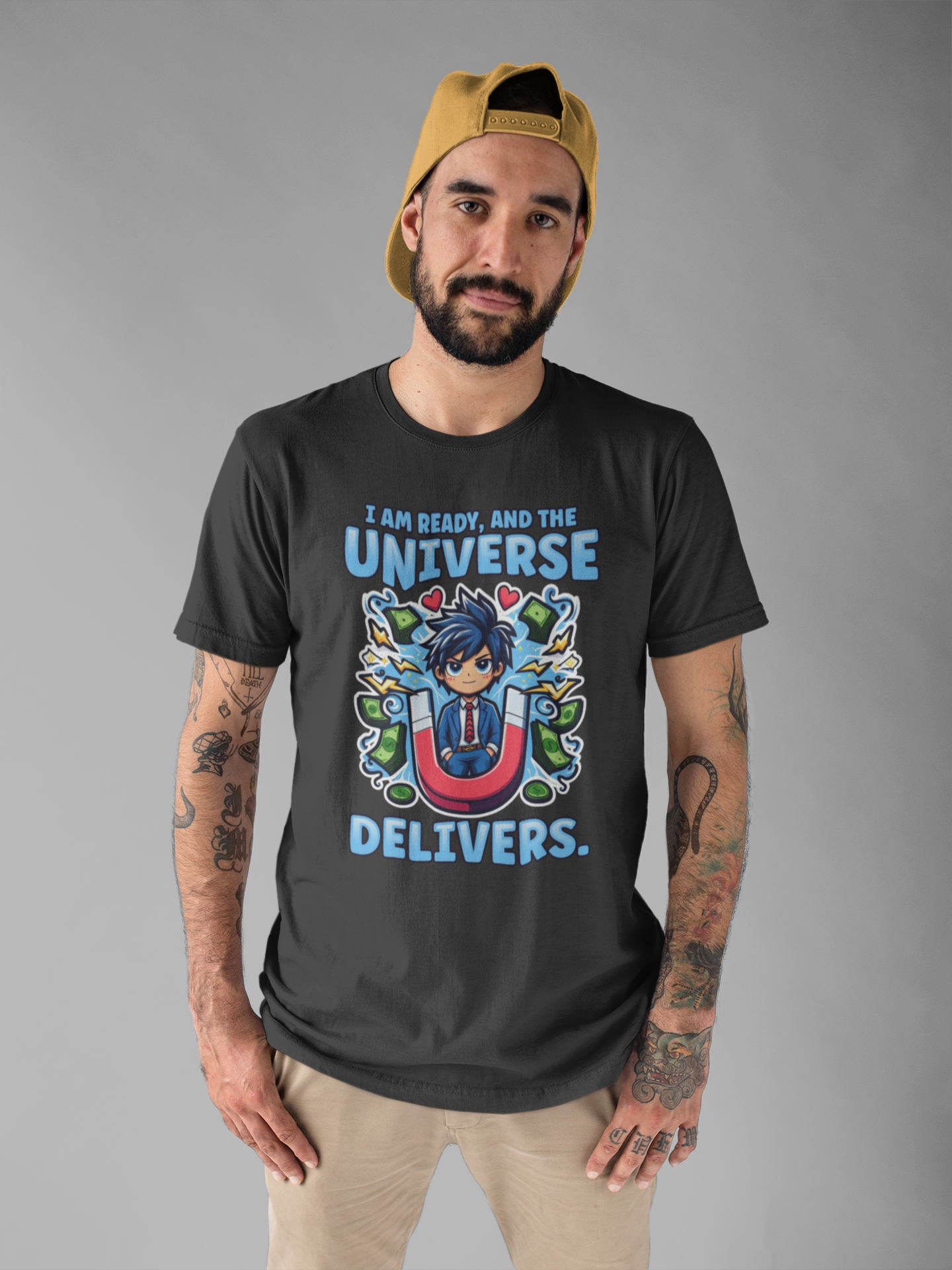 I Am Ready and the Universe Delivers Shirt, Manifestation Tee, Spiritual T Shirt, Law of Attraction Shirt, Cosmic Belief Gift