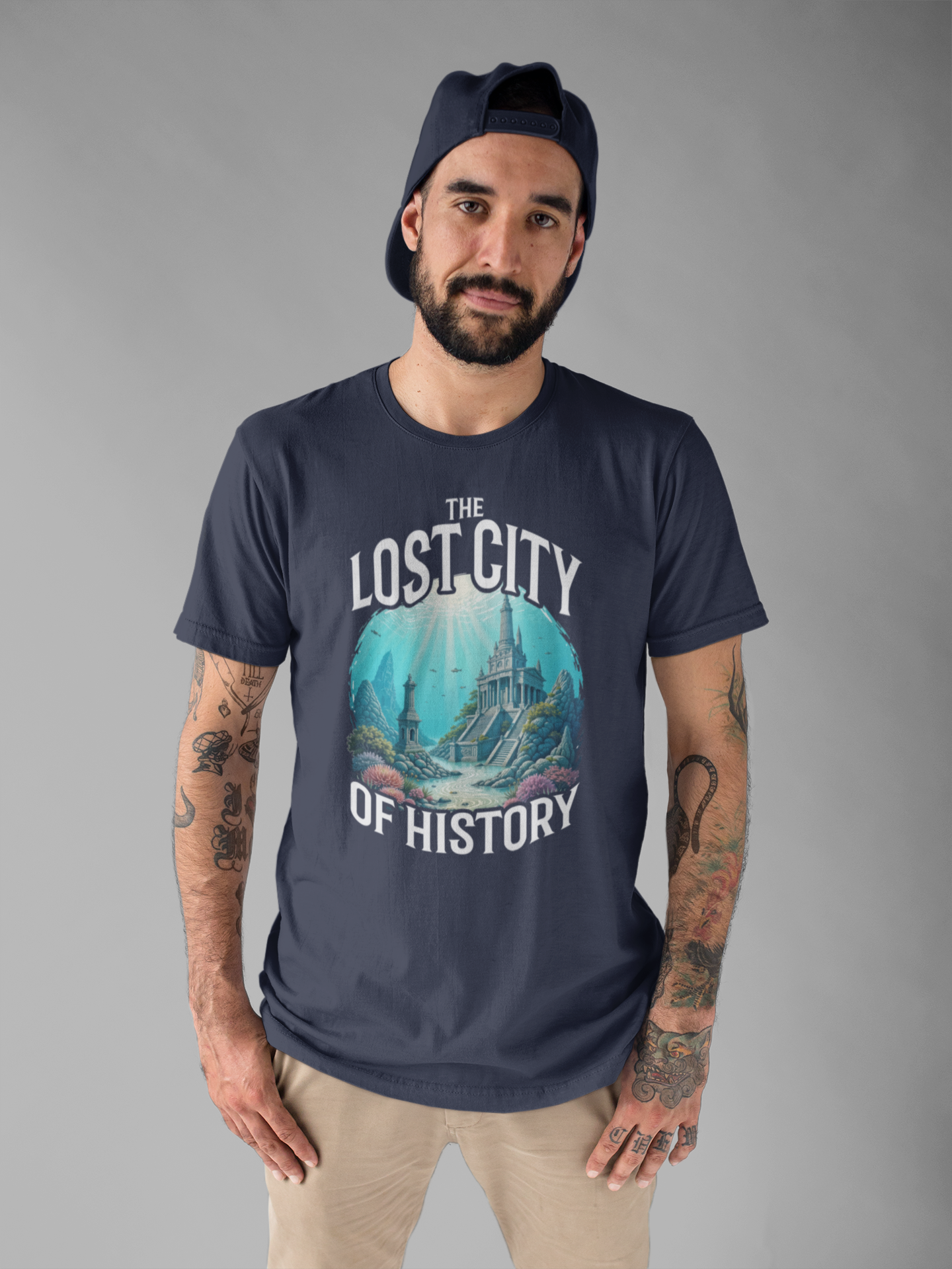 Sunken Cities of the Past Tee, Lost World History Shirt, Ancient Civilizations Graphic Tee, Underwater Discovery Top, Explorer Gift