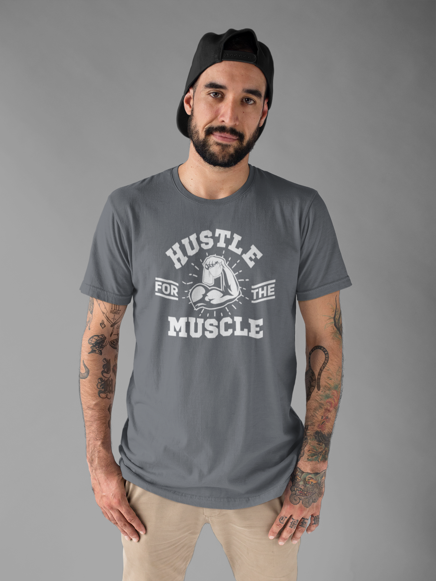 Hustle for the Muscle Bold Workout Tee for Strength Seekers and Gym Lovers Who Lift Heavy Live Loud and Power Through with Style