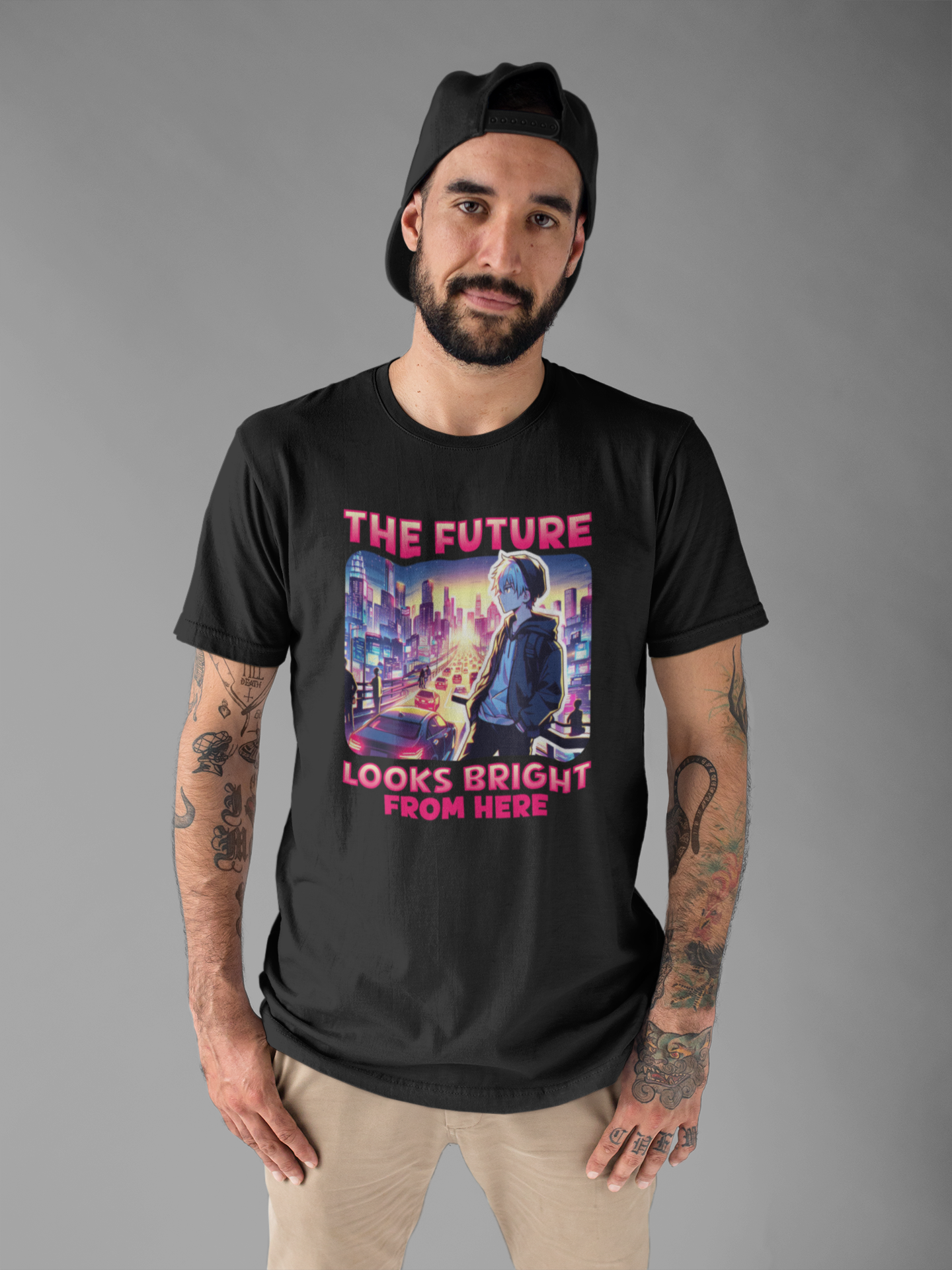 The Future Looks Bright From Here | Optimistic & Motivational T-Shirt