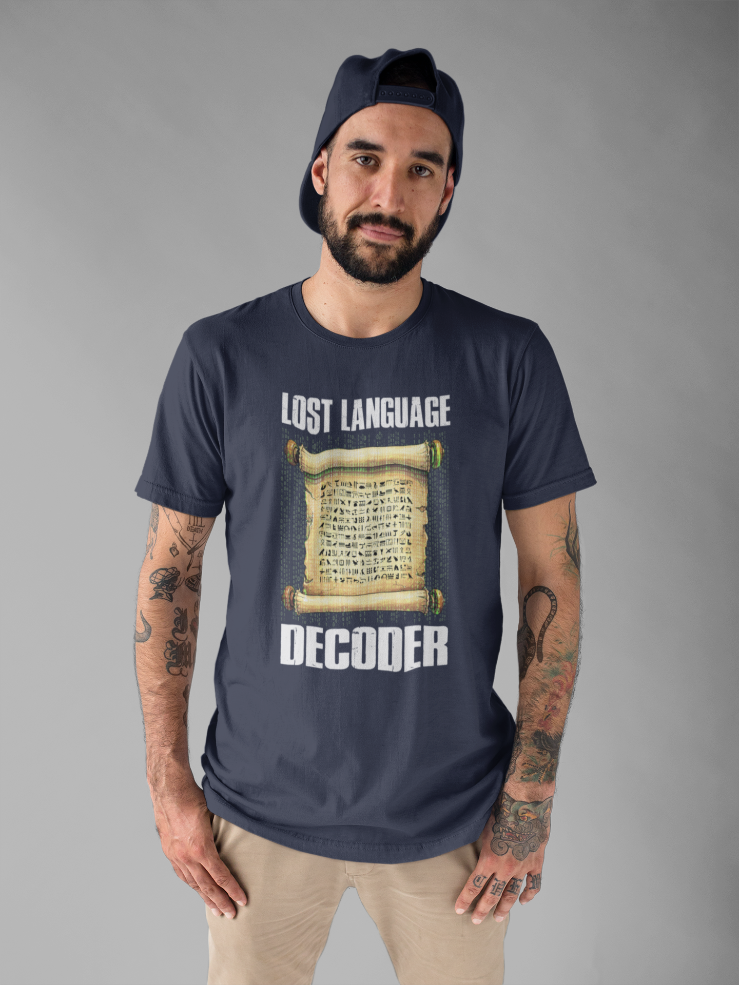 Lost Language Decoder Tee, Ancient Code Shirt, Linguistics Nerd Top, Script Symbol Graphic, Historian Puzzle Gift