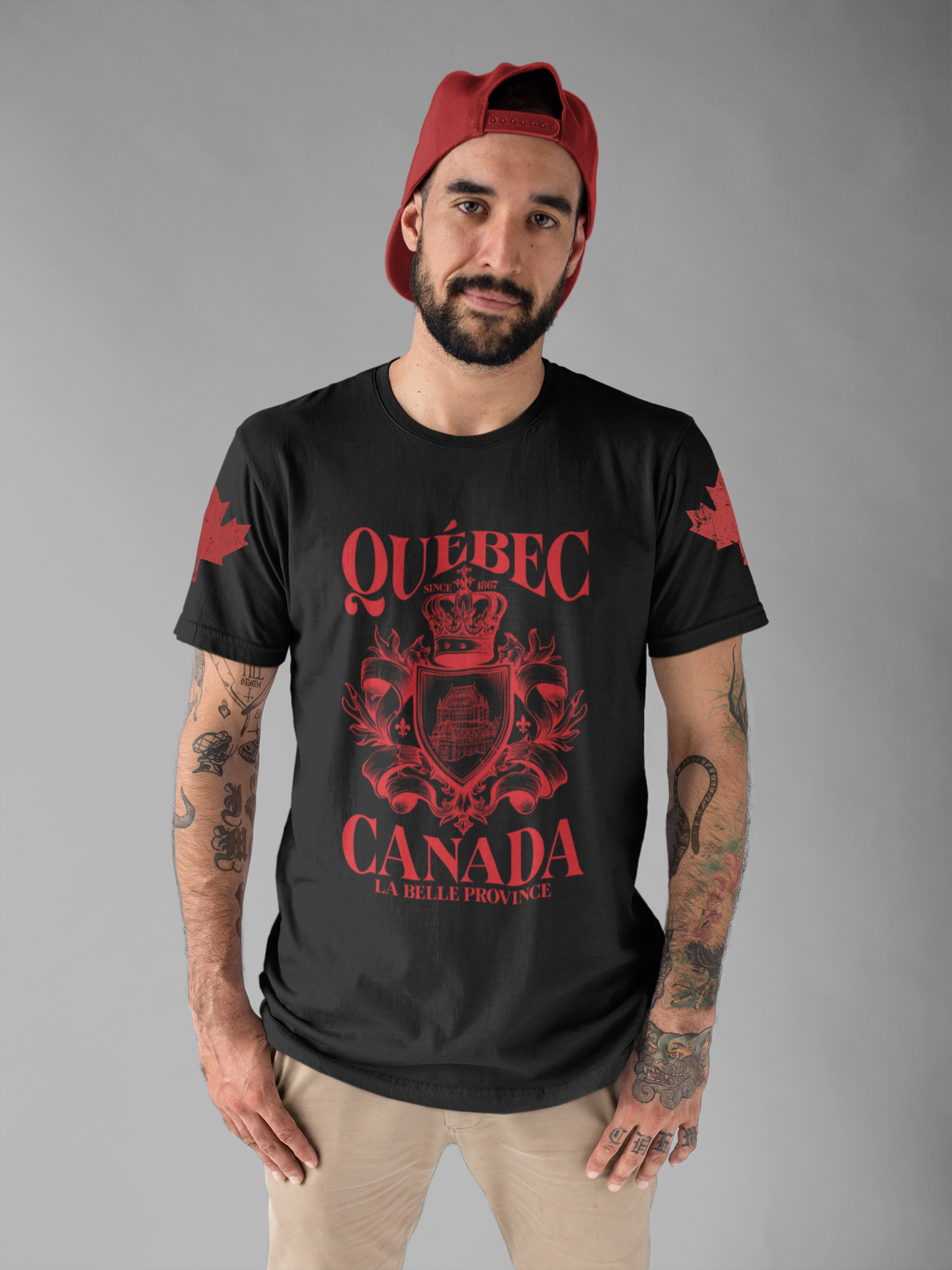 Québec La Belle Province Crest Canada T-Shirt
