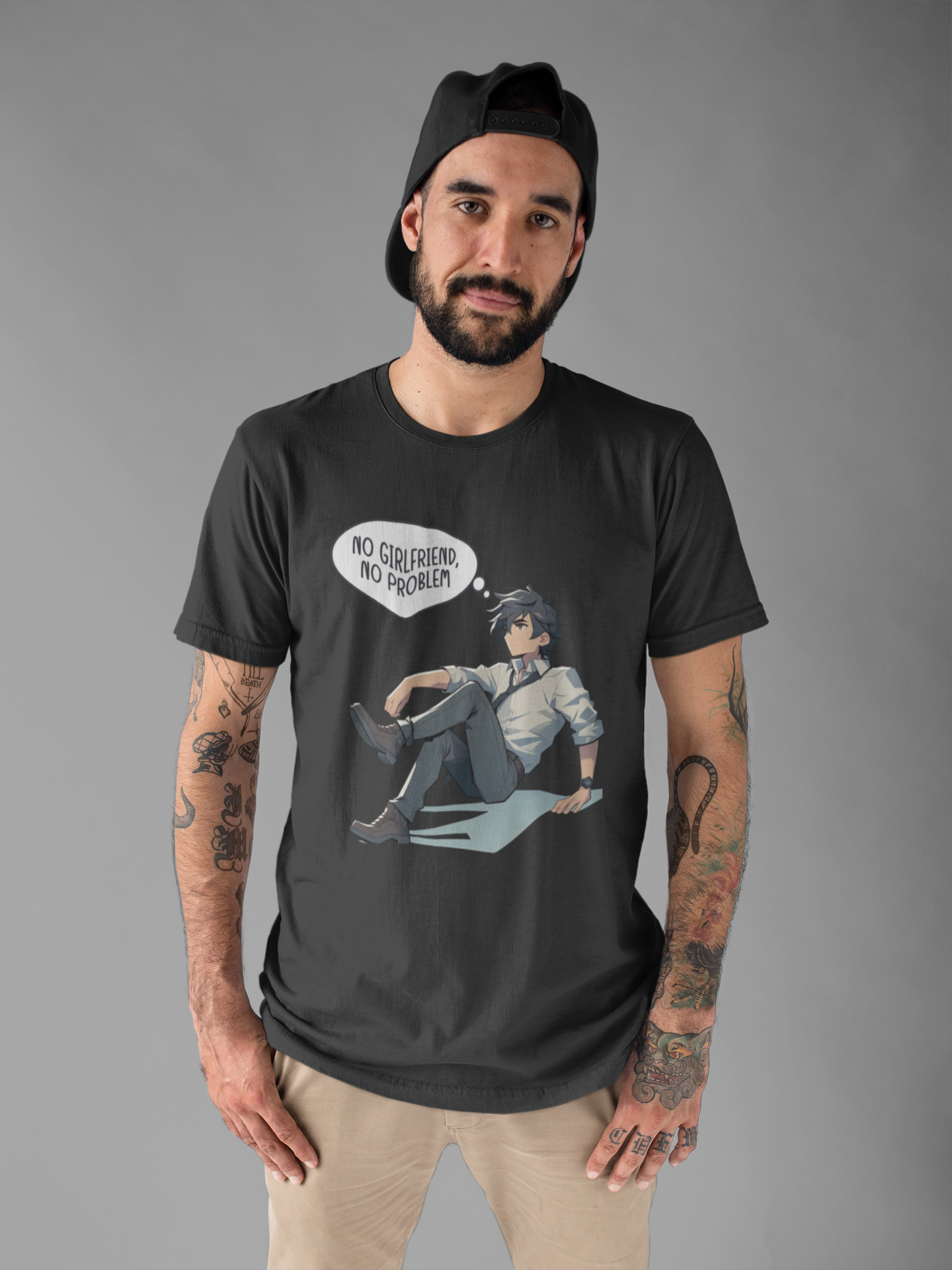 No Girlfriend No Problem Shirt, Independent Funny Tee, Single Life Freedom T Shirt, Confident Solo Apparel, Humor Statement Top