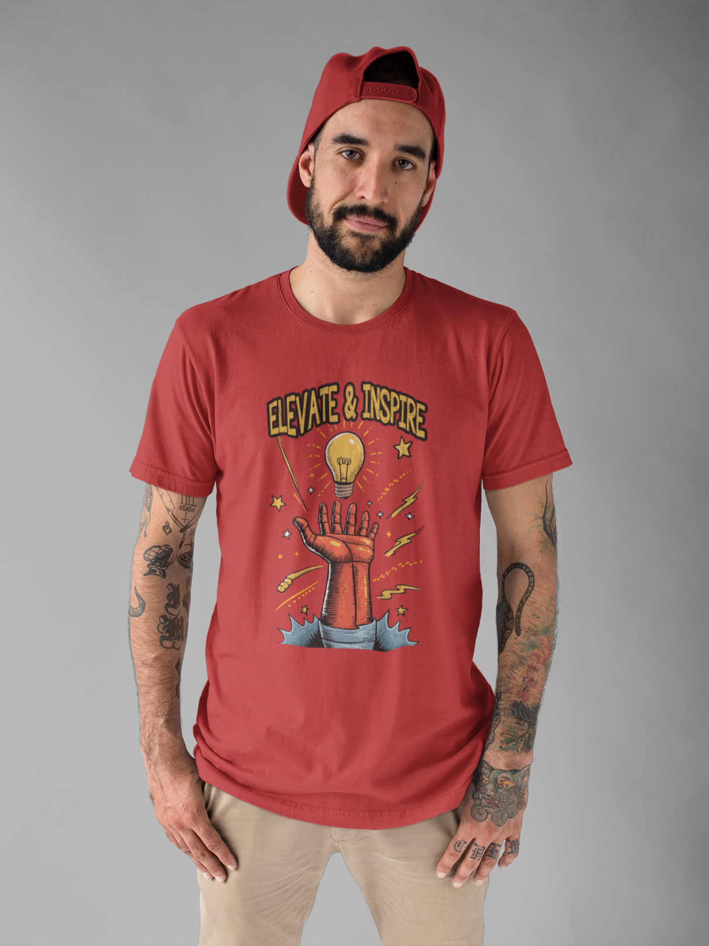 Elevate and Inspire Shirt Motivational Graphic Tee for Leaders Teachers Coaches and Creators Who Lift Others With Energy and Vision